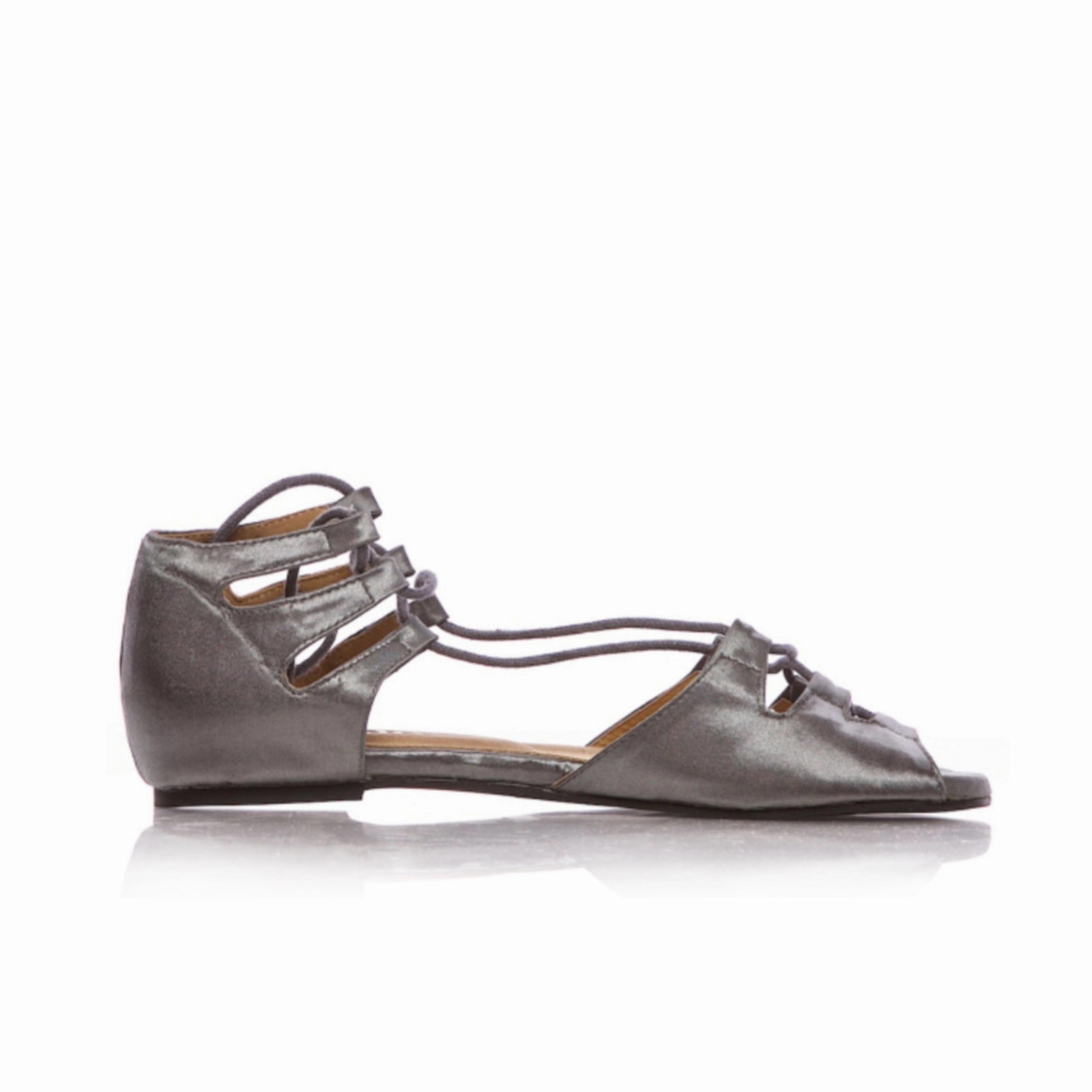 Grace Step Legato - Adjustable Lace Up Flat Sandals (Street Sole)