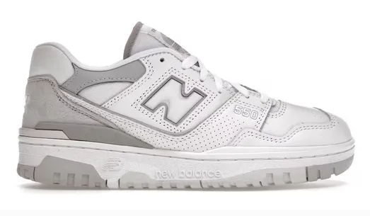 New Balance 550 White Rain Cloud (W) Mid Top Rock Path