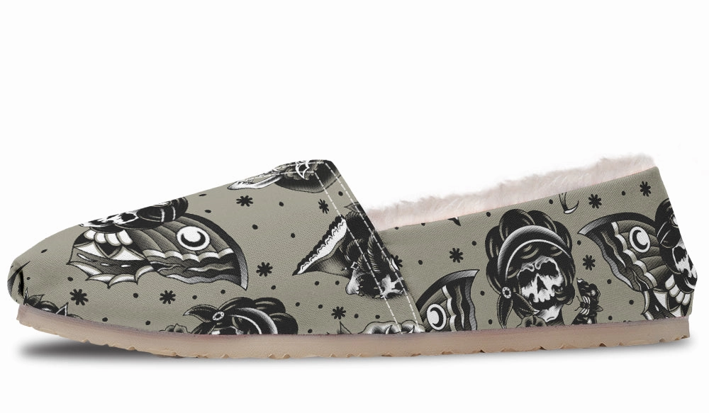 Classic Dead Girls Winter Casual Shoes Calm Tone