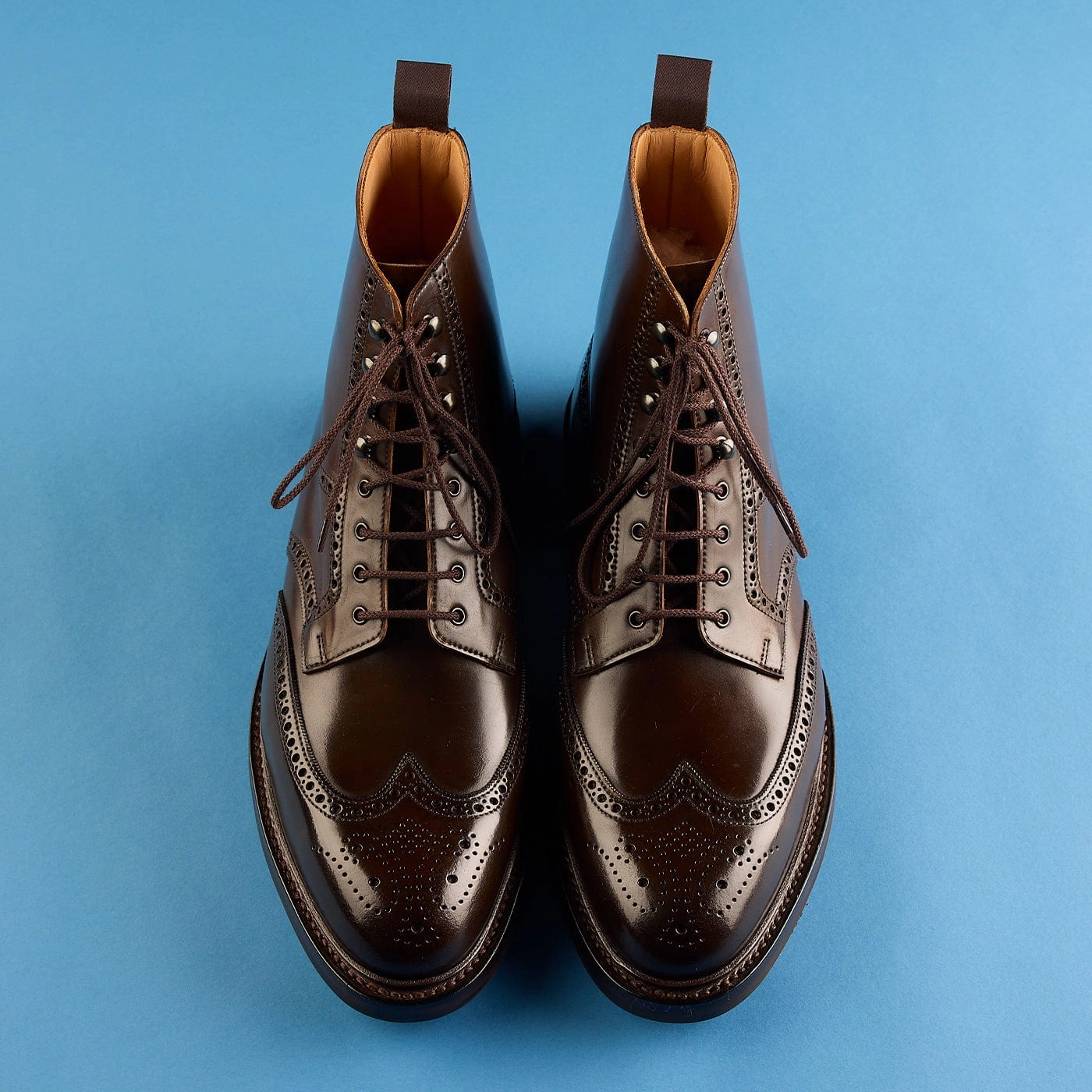 Lindrick 2 Dark Brown Cordovan Anti   Slip Sole