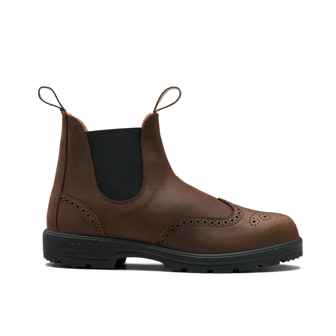Blundstone 2444 - Classic Antique Brown Brogue All-Purpose PullOn