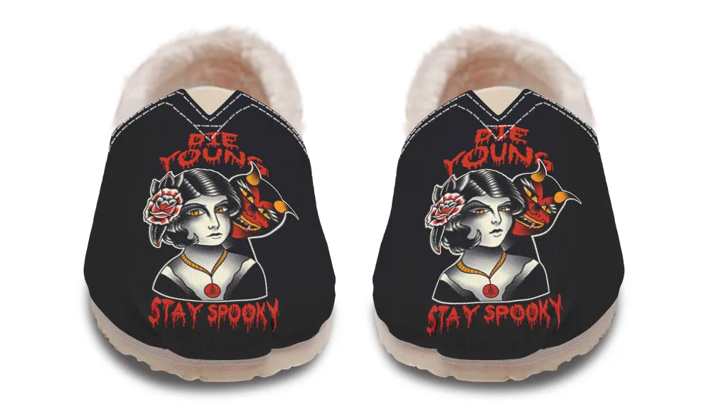 Fresh Drop Die Young Stay Spooky Winter Casual Shoes