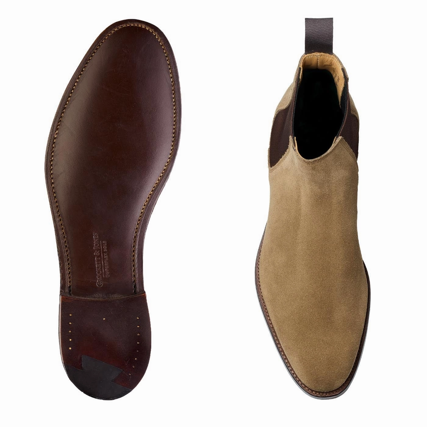 Cushioned Base Epsom Khaki Suede