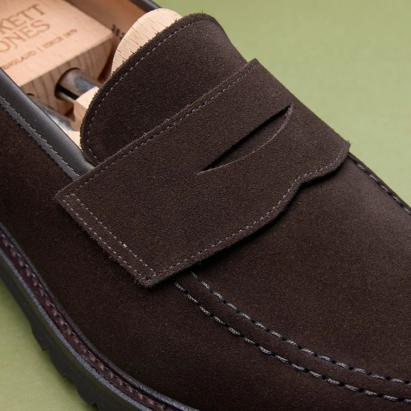 Boston 2 Dark Oak Suede Club Scene Vintage Style