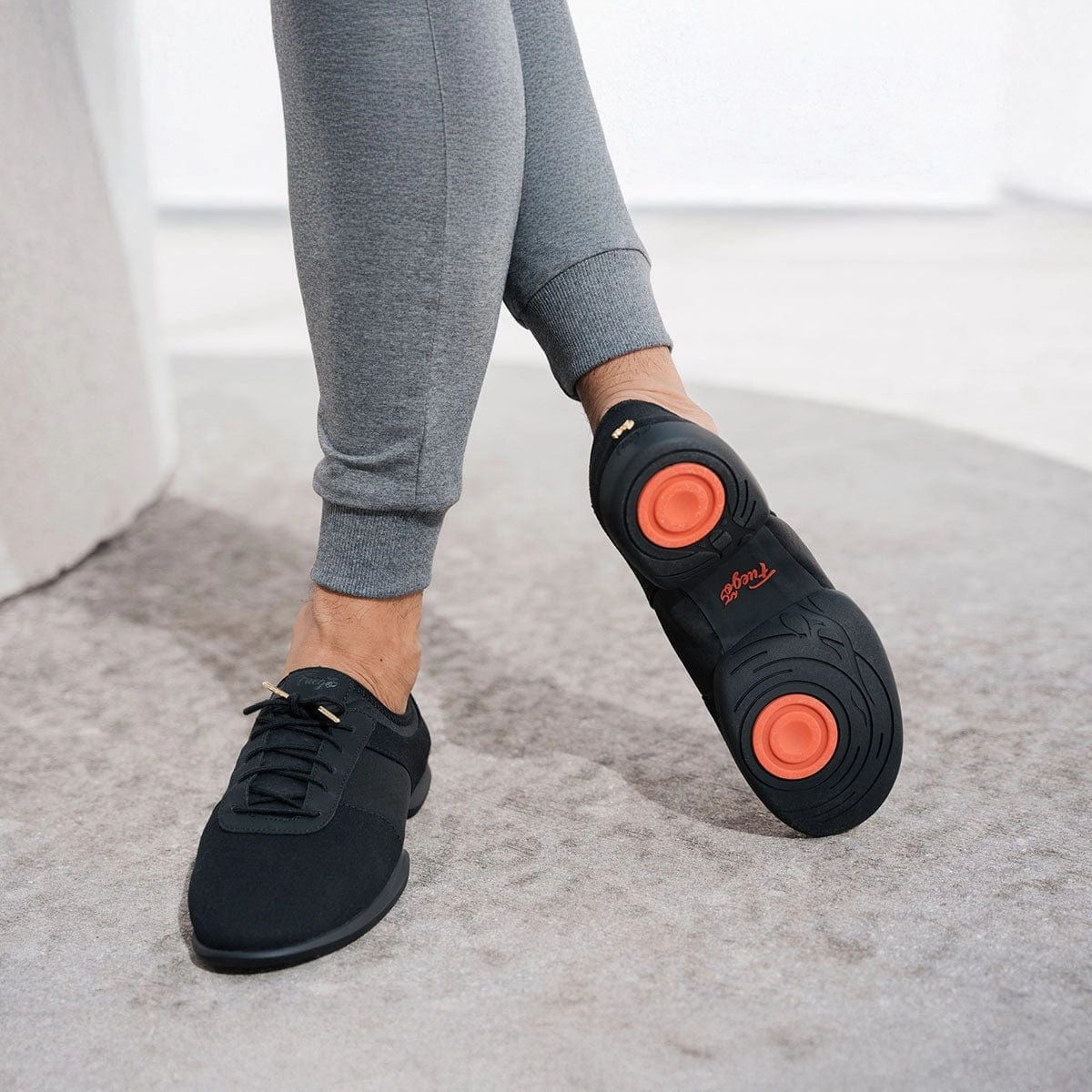 All-black | Split-sole (Collective) Stiletto Chic Open Back