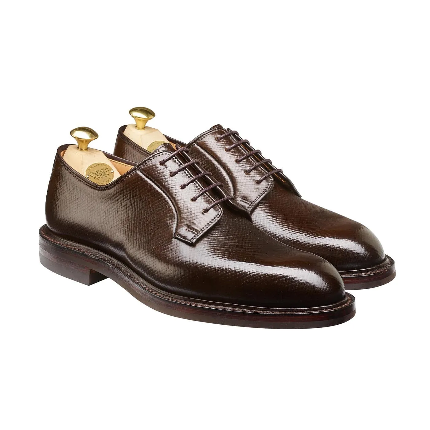 Luxe Line Lanark 5 Dark Brown Hatch Grain Cordovan