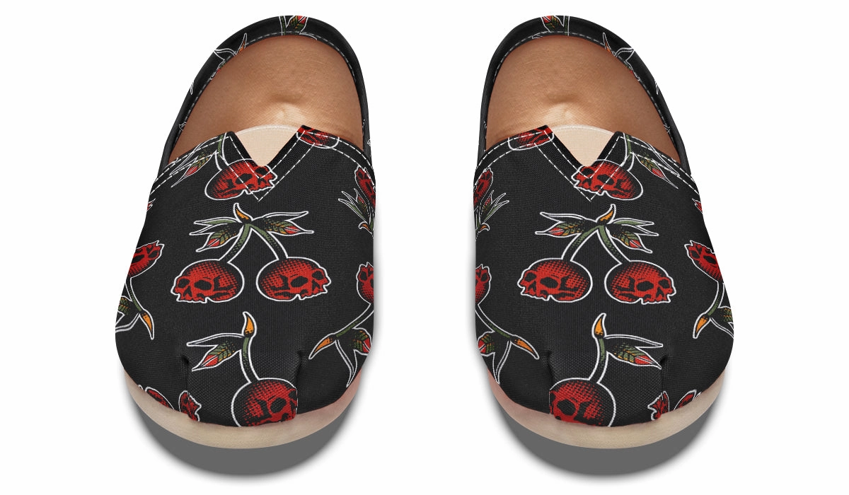 Skull Cherry Casual Shoes Matte Edge