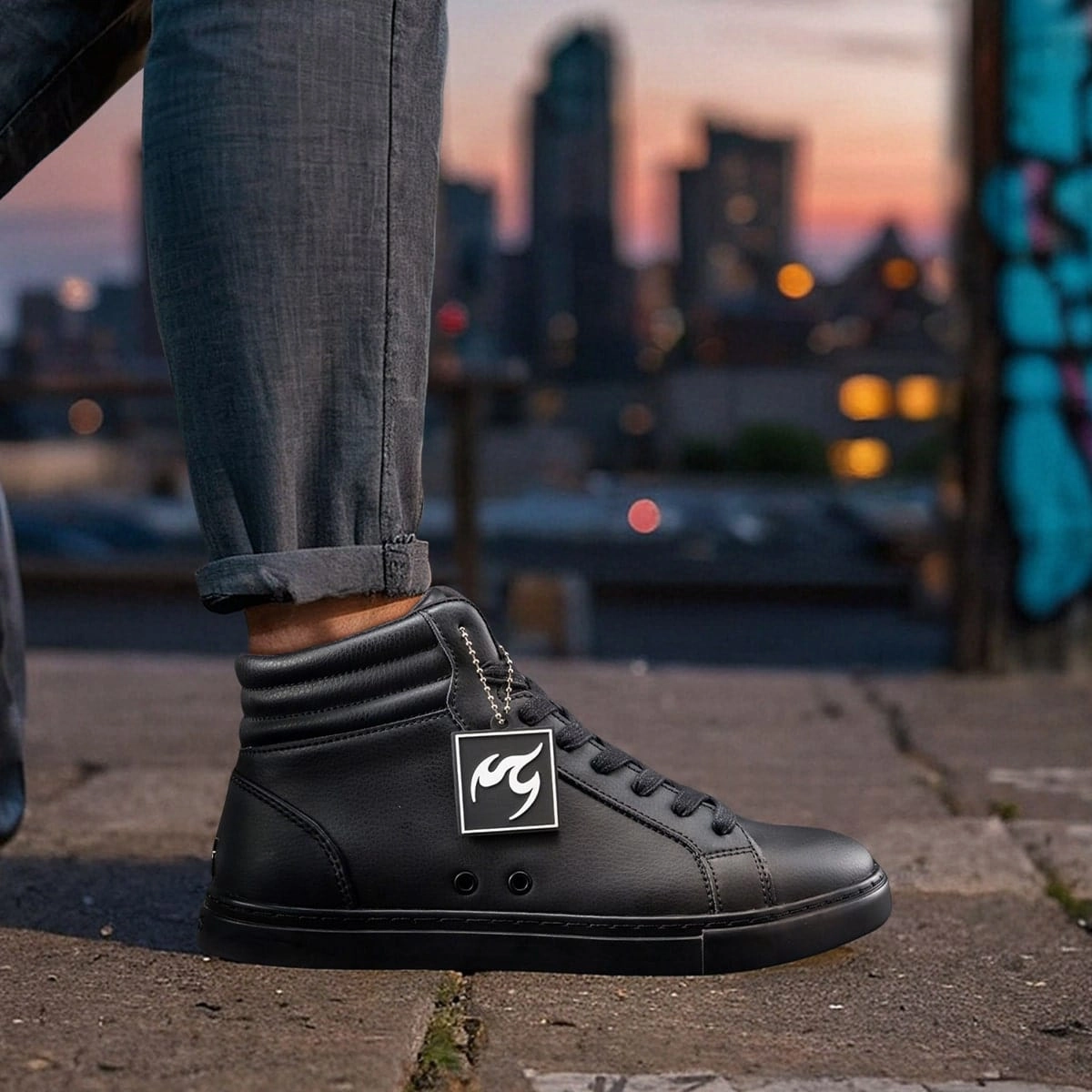 Sophisticated Appeal Shock Pad All-black | High-top (Collective)