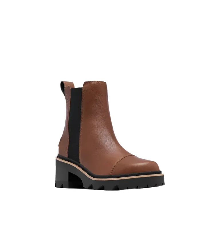 JOAN NOW CHELSEA BOOTIE VELVET TAN/BLACK Seamless Feel