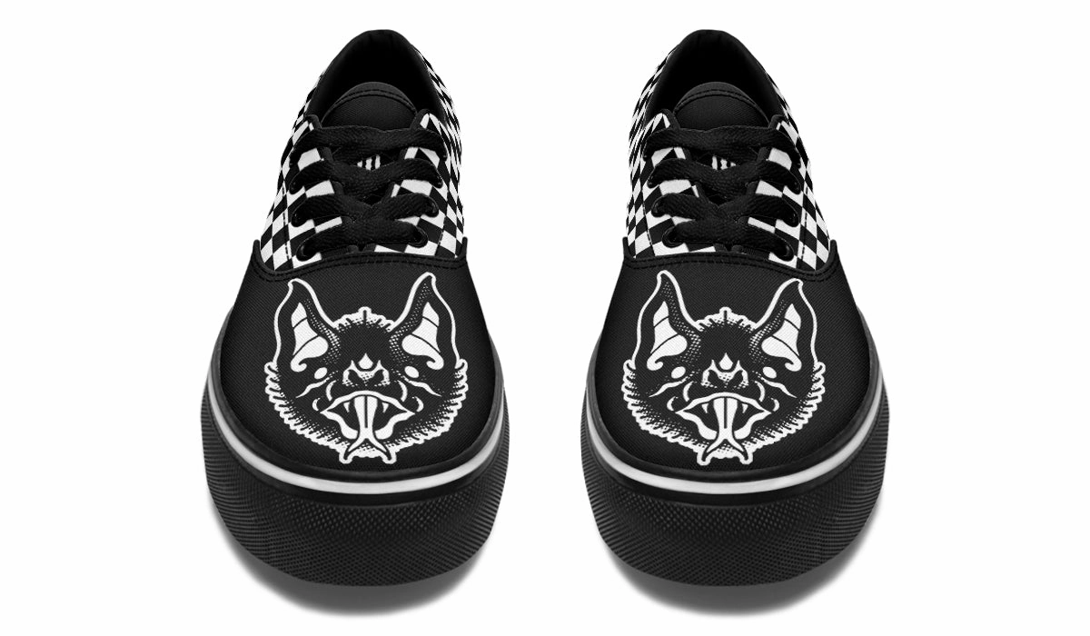 Traditional Checkered Bats Classic Shoes Zen Step