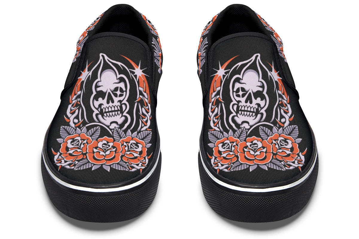Reaper Roses Slip On Shoes Winter Chill