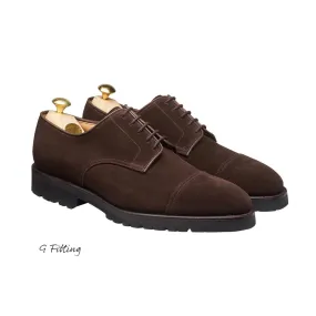 Style Shade Premium Footwear Bradford Dark Oak Suede