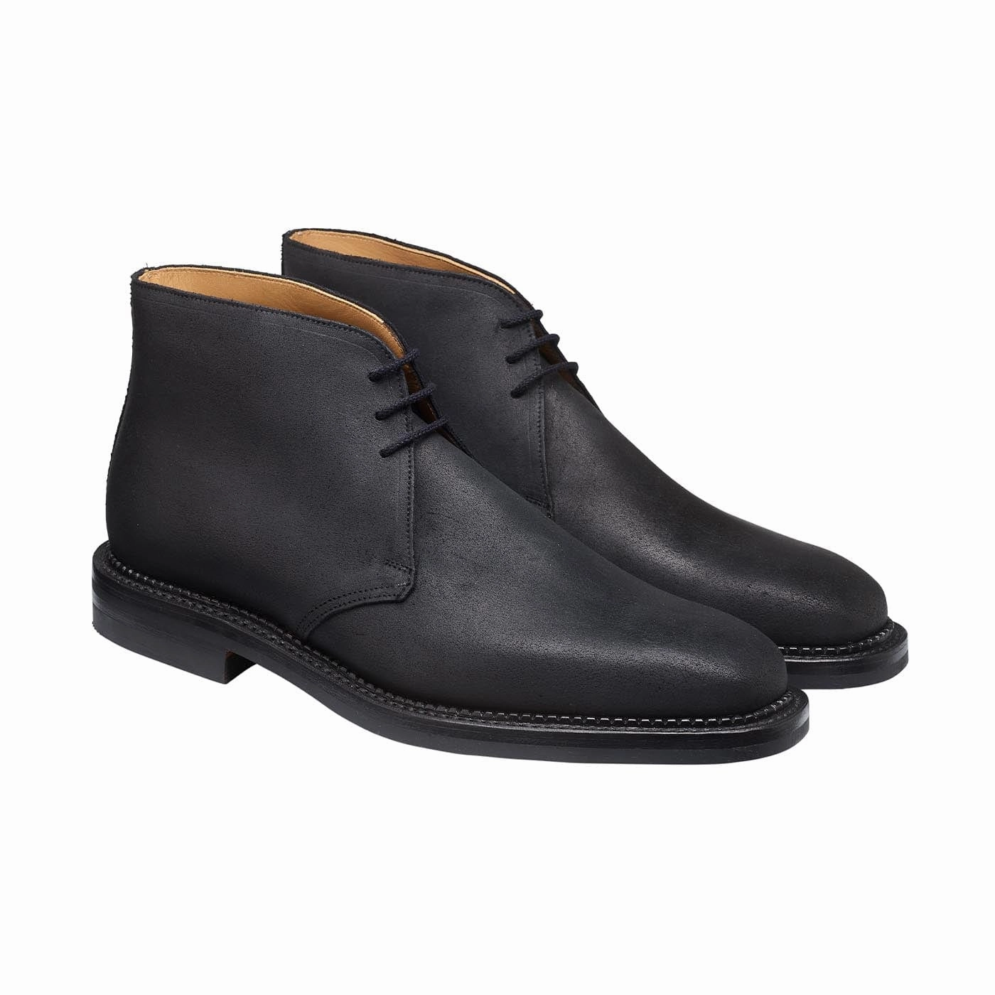 Molton Black Rough-Out Suede Silent Step Brown Earth
