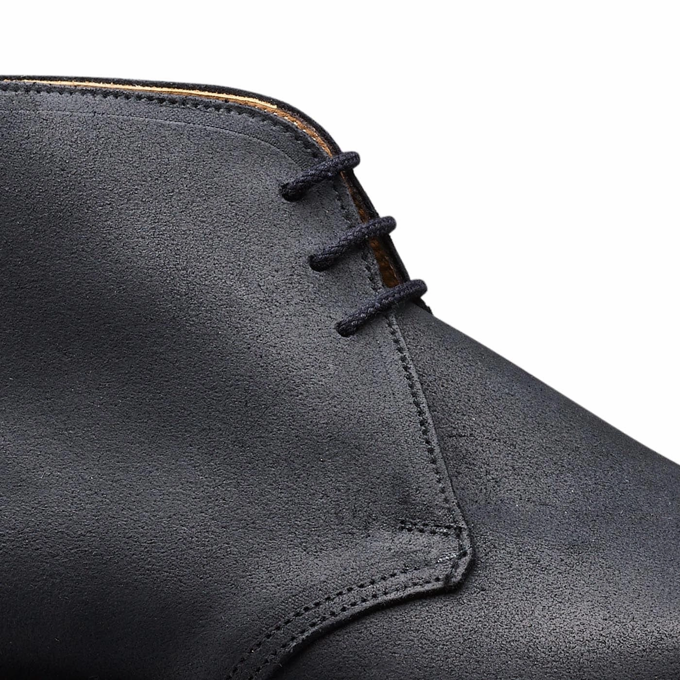 Molton Black Rough-Out Suede Easy Wear Durable Comfort