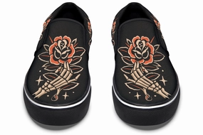 Anti Odor Game Edge Skeleton Hands Slip On Shoes