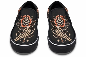 Anti Odor Game Edge Skeleton Hands Slip On Shoes