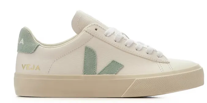Anytime Go Veja Campo Low Chromefree Leather White Matcha (W)