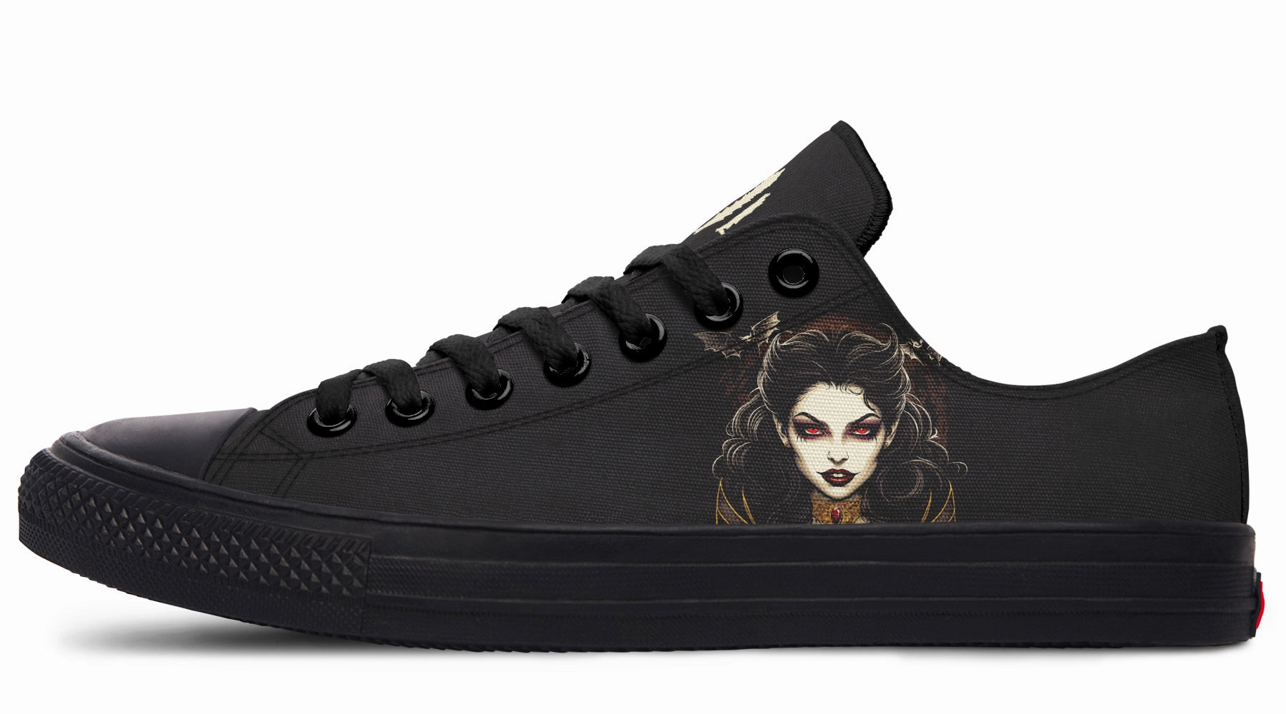 Neo Traditional Vampire Girl Low Tops Street Ball