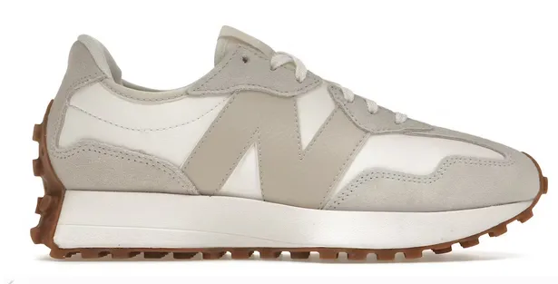 New Balance 327 Beige White Gum Pink (Women's) Arch Care Cactus Cool