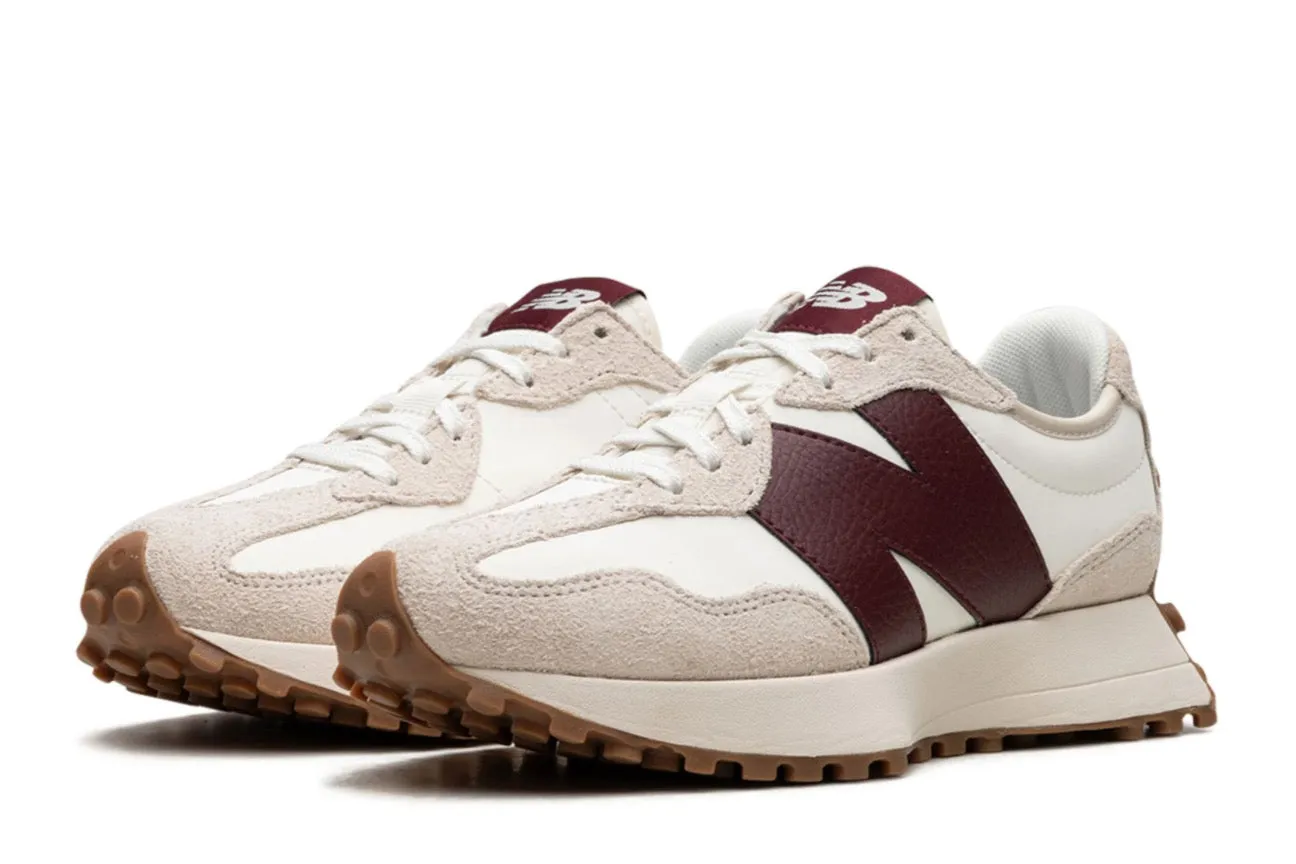 Matte Edge New Balance 327 Moonbeam Classic Burgundy (Women's)