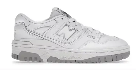 Clean White Club Night New Balance 550 White Grey (GS)
