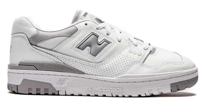 New Balance 550 White/Silver (W) Memory Foam Airport Travel