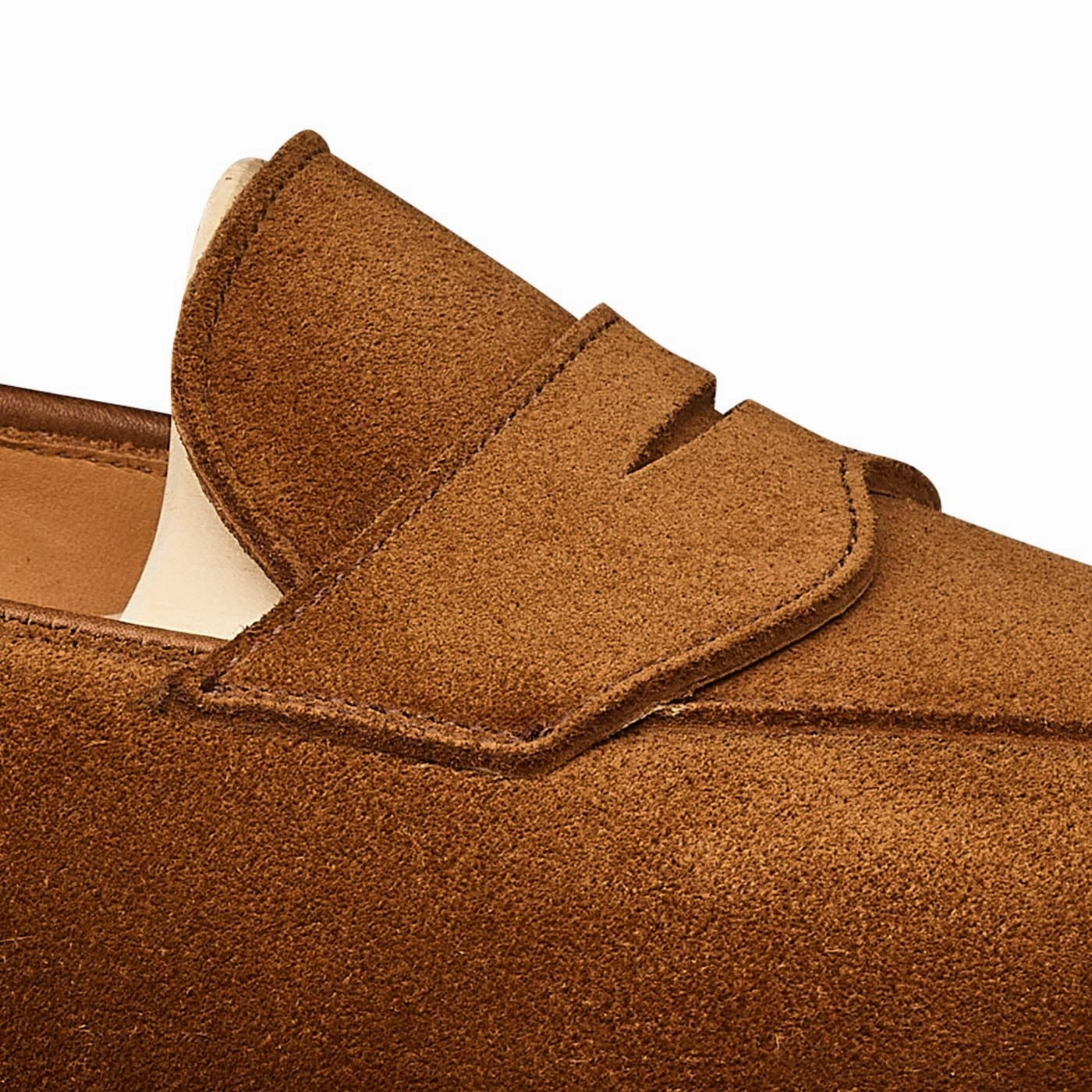 Nice Tobacco Calf Suede Polished Look