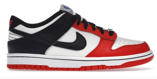 Nike Dunk Low EMB NBA 75th Anniversary Chicago (GS) Sweat Resistant Indoor Fitness mesh construction