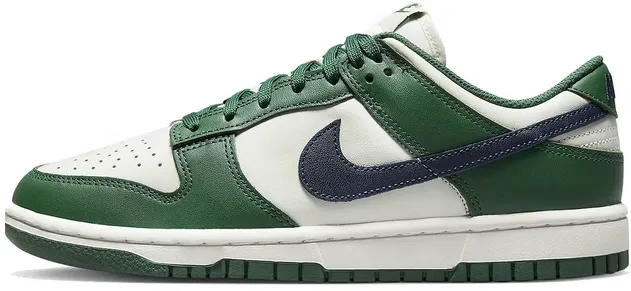 Nike Dunk Low Retro Gorge Green Midnight Navy (Women's) Supportive Core Active People Comfort Stand