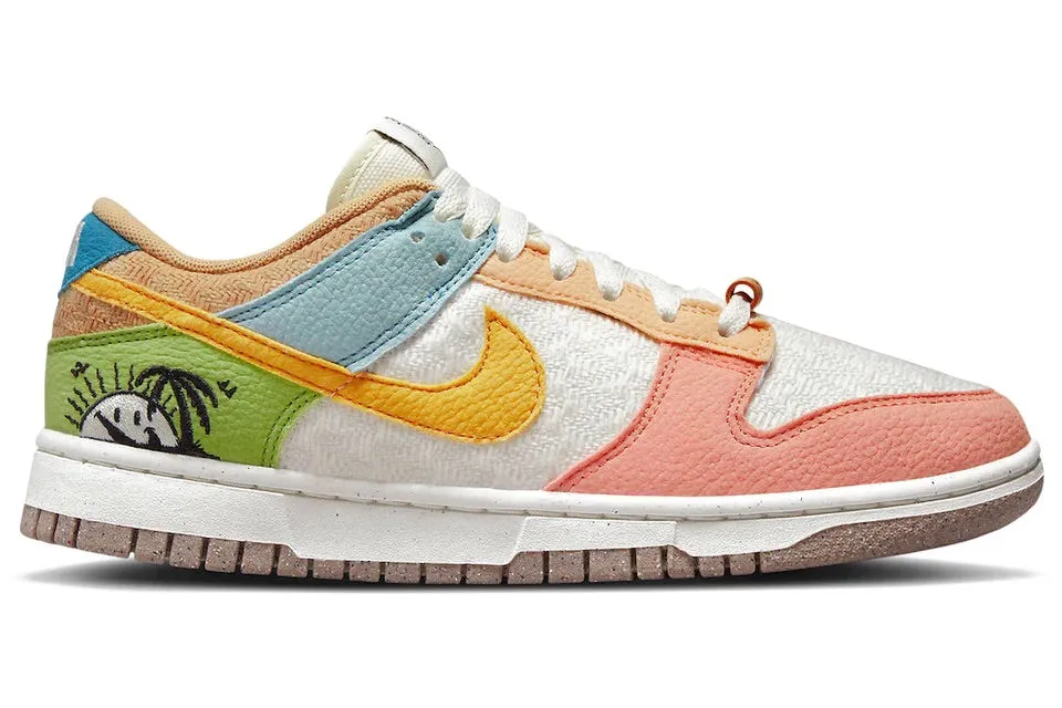 Nike Dunk Low Retro Sun Club Multi (W) Athletic Waterproof Standing All