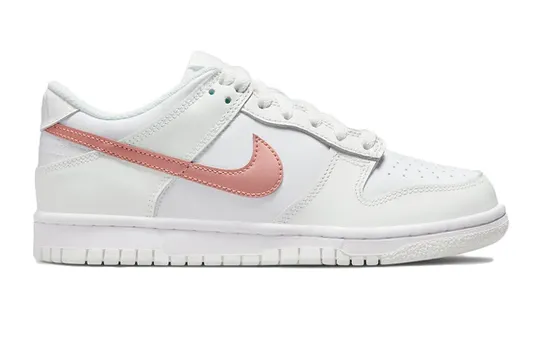 Nike Dunk Low White Pink (GS) Durable Fabric Smart Fit