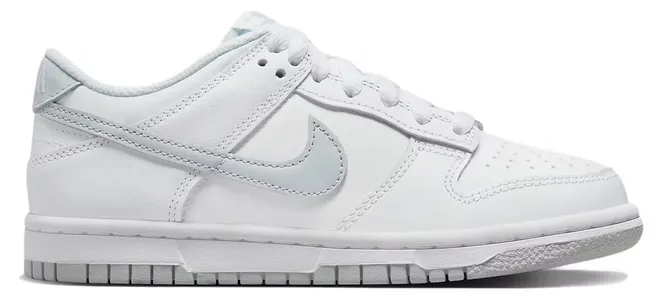 Nike Dunk Low White Pure Platinum (GS) Smooth Soles Velvet Rich