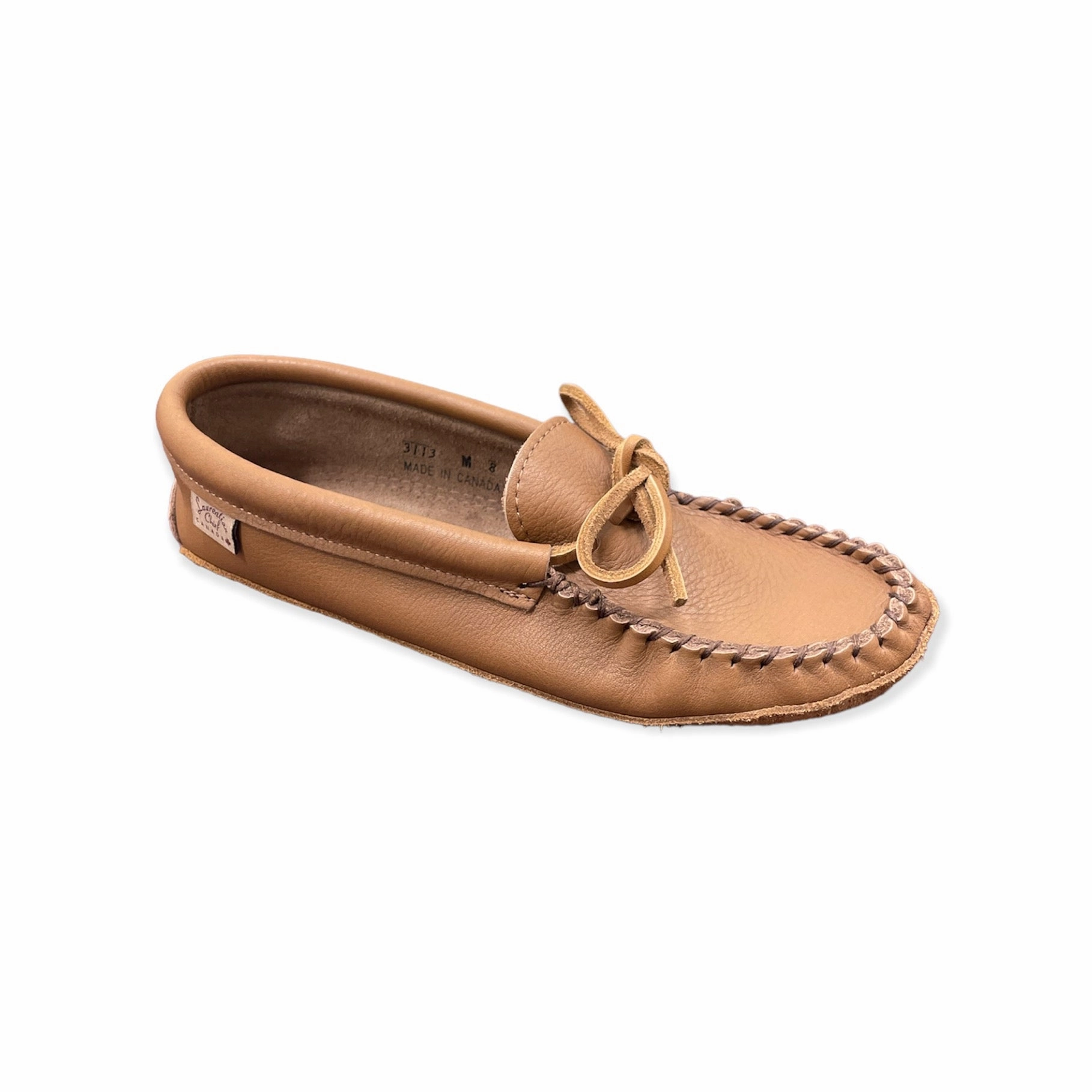 Comfortable Construction Durable Design Maple Moosehide Moccasin