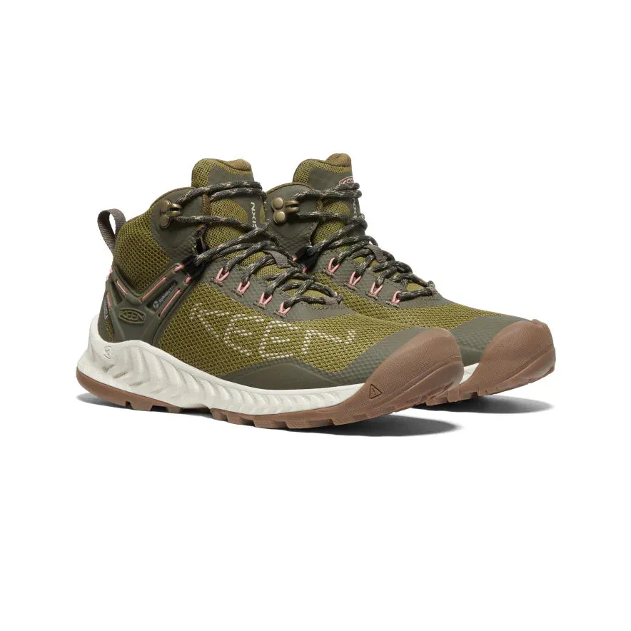 NXIS EVO Mid WP - Olive Drab/Birch Breathable fabric Quick Slip