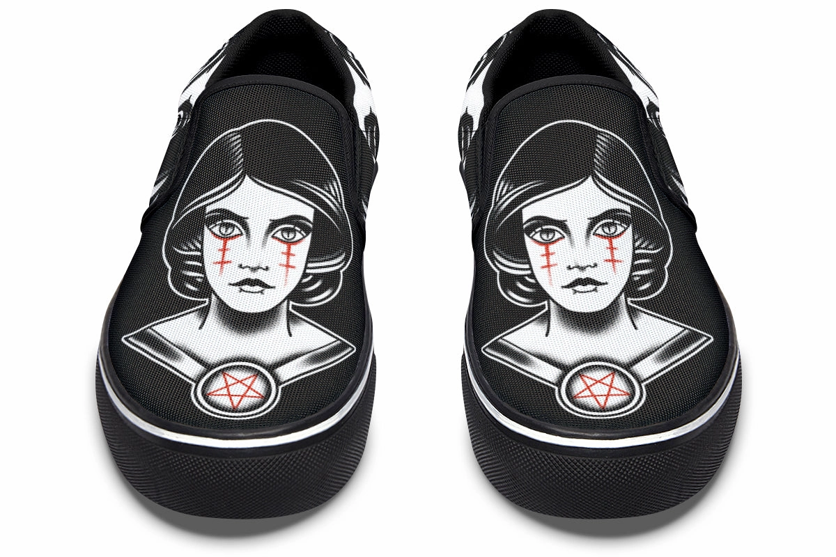 Witch Slip On Shoes Mono Style Deep Shade