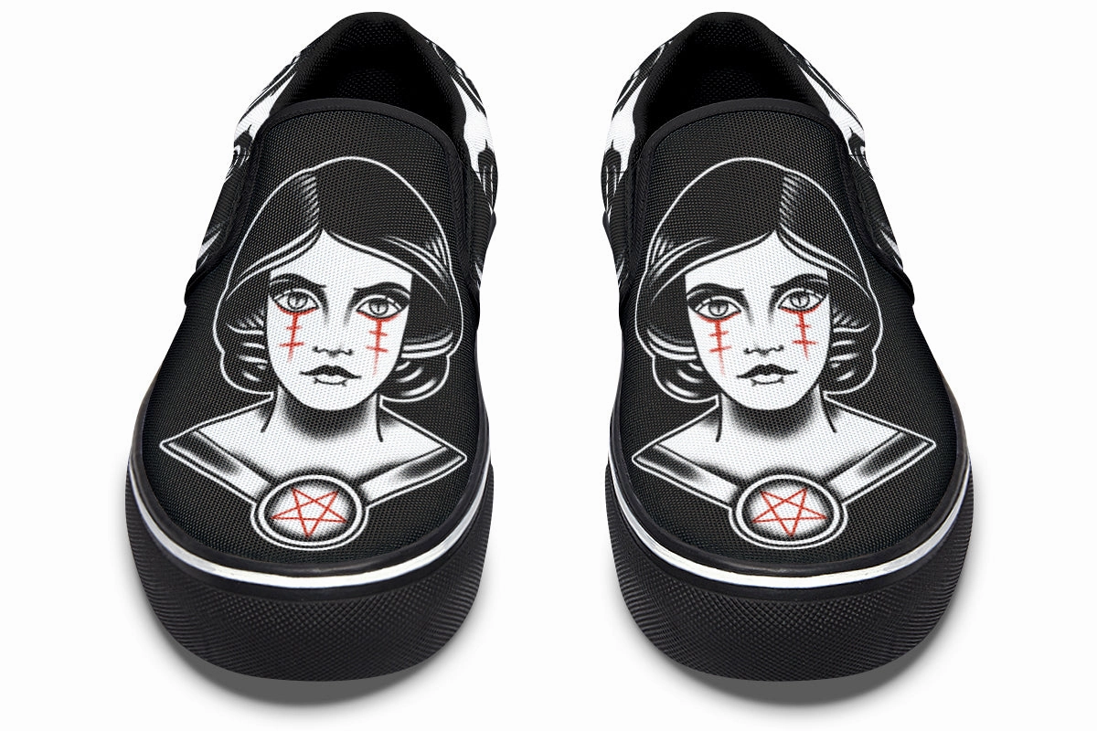 Gym Synthetic Witch Slip On Shoes