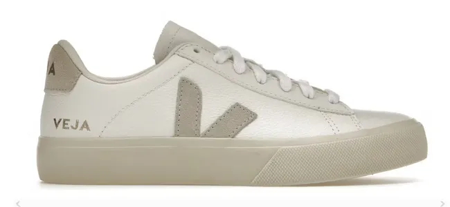 Training Mode Veja Campo Low Chromefree Leather White Natural (Women's)