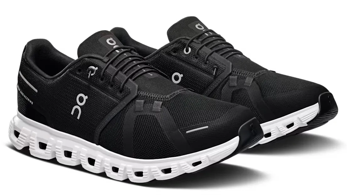 Good Traction On Running Cloud 6 Black White (Women??s)