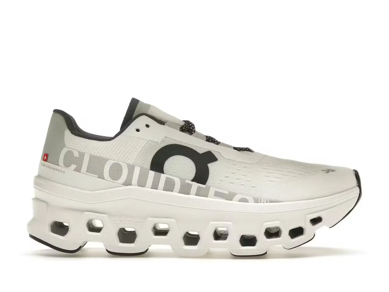 On Running Cloudmonster Undyed White (Women's) Story Glow Pose Ready