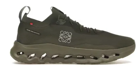 On Running Cloudtilt LOEWE Khaki Green Unisex Ergonomic City Adventure