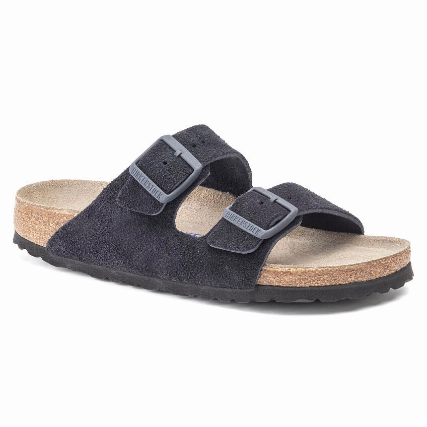 Sunset Hour Ankle Strap ARIZONA SOFT FOOTBED SUEDE LEATHER MIDNIGHT