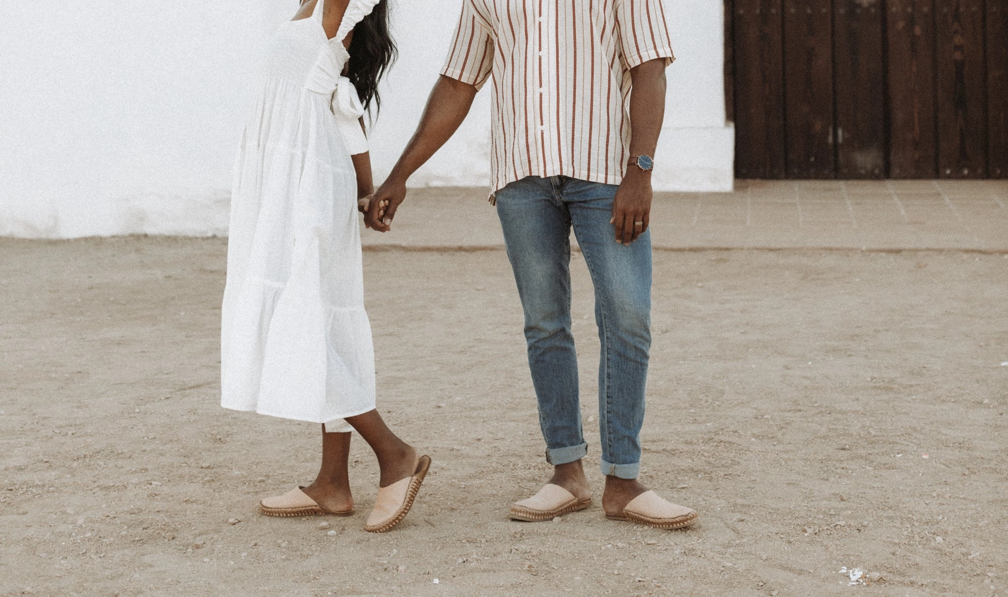 Soft Solid City Slipper in Bone Simple Slip-On