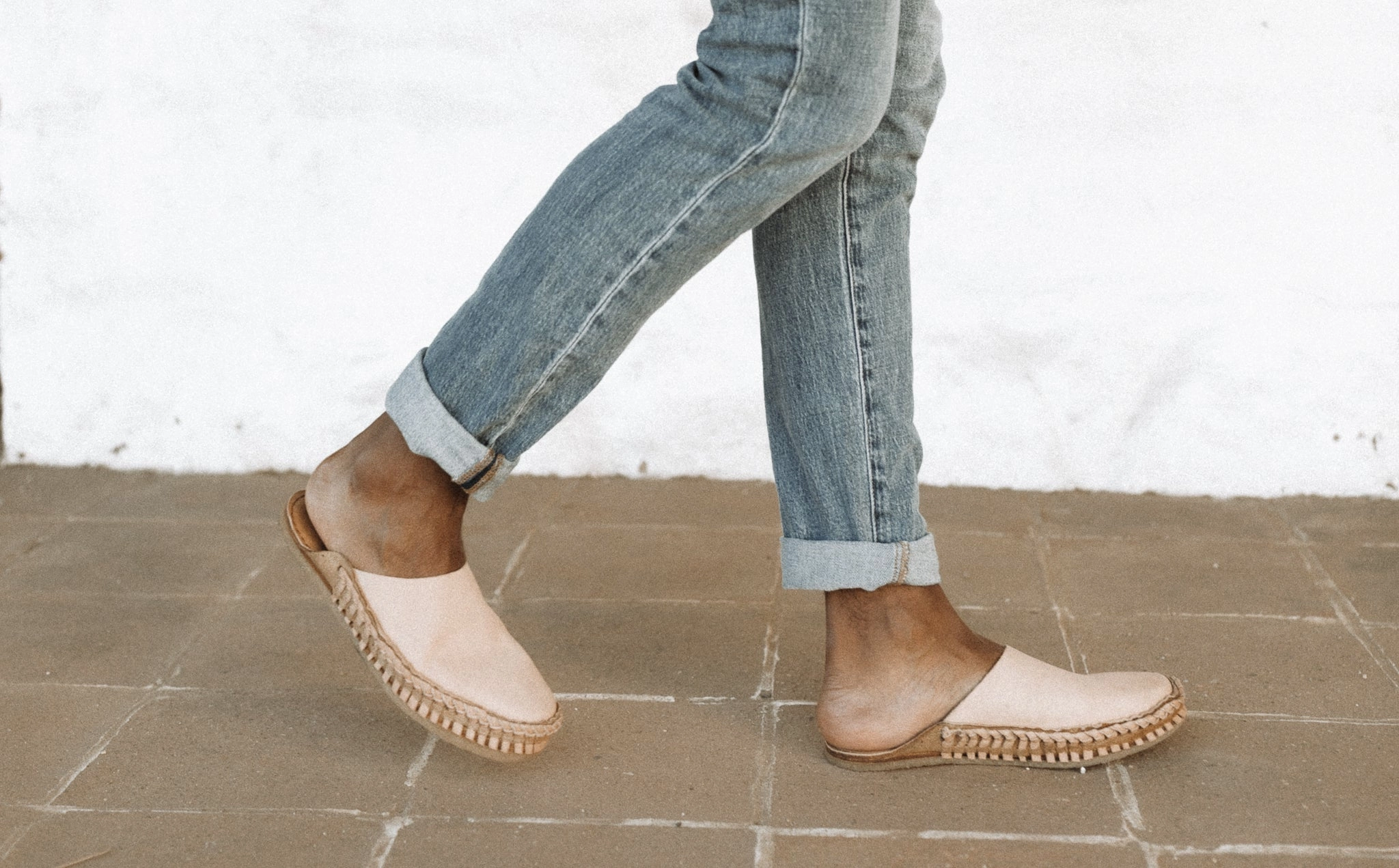 Quick Slip Shoes Soft Solid City Slipper in Bone