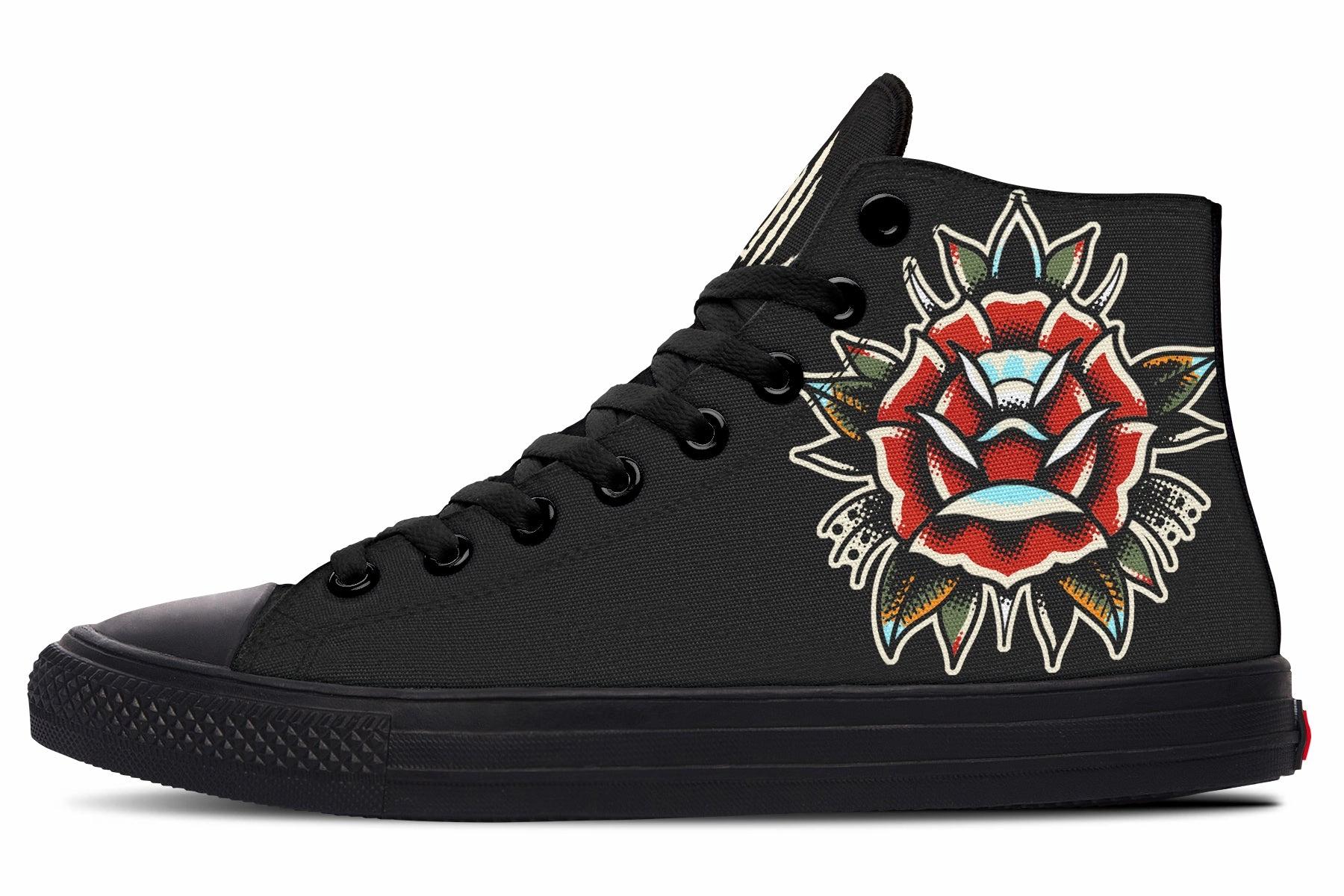 Firm Lock Stone Glam Traditional Rose High Tops