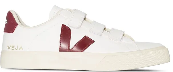 Veja recife logo chromefree extra white marsala (W) Ergonomic Travel Enthusiasts Canvas
