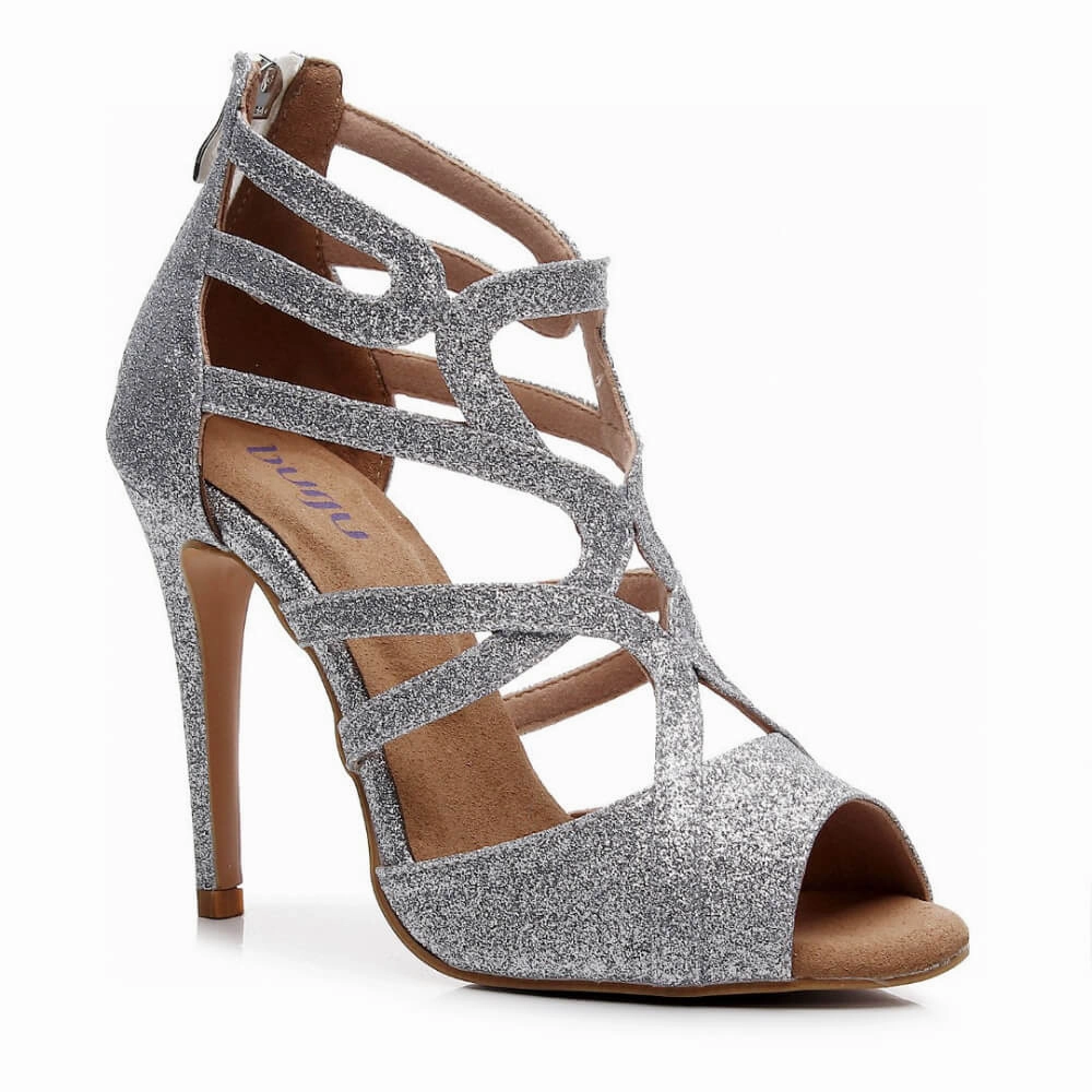 gift pick Vera - Cut Out Strappy Open Toe Dance Shoe (Street Sole)