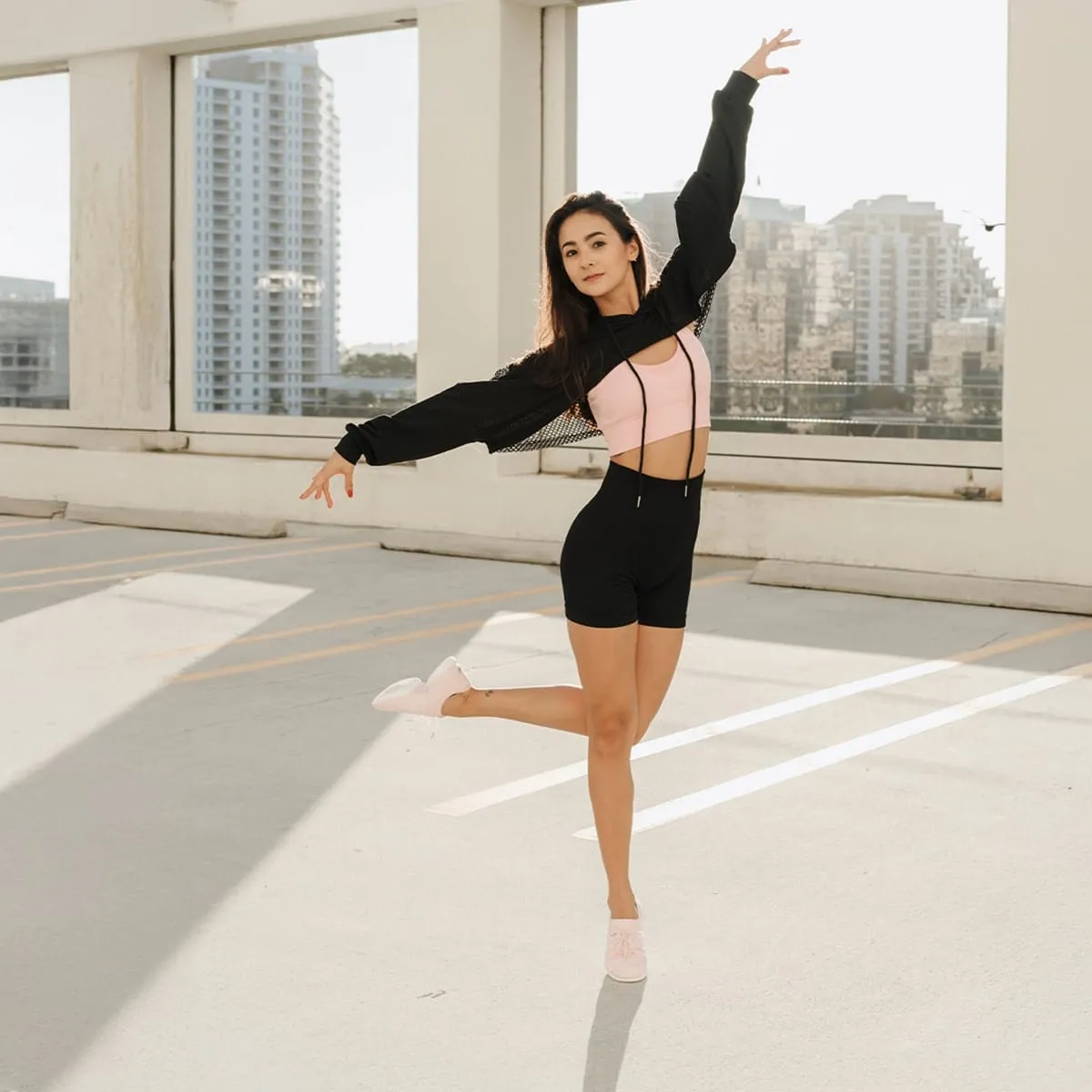 Studio Workout Stable Grip Pink | Split-sole (Collective)