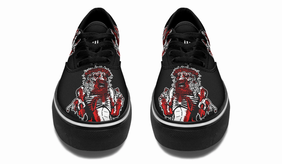 Zombie Jesus Classic Shoes Flexibility Feature