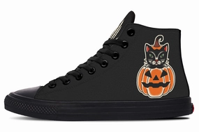 Pumpkin Cat High Tops Star Mood