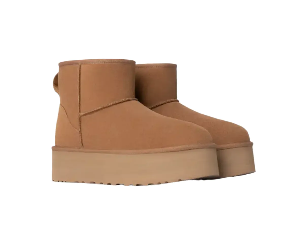 London Edge Grey Storm CLASSIC MINI PLATFORM CHESTNUT